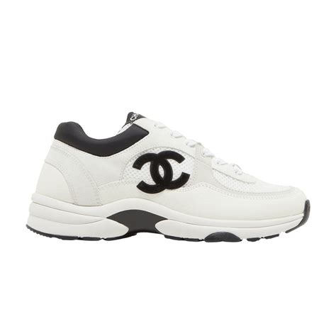 Buy Chanel Wmns CC Logo Sneaker 'White Black' .